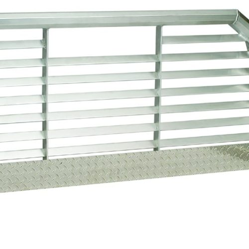 ProTech Pick-Up Cab Racks - diamond plate with louvered insert