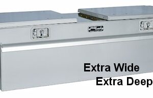 ProTech Extra Wide and Extra Deep Dual Lid Box - Buffed Aluminum