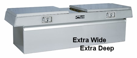 ProTech Extra Wide and Extra Deep Dual Lid Box - Buffed Aluminum