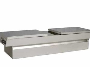 ProTech Aluminum Cross Body Box - Dual Smooth Buffed Aluminum Li