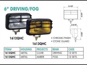 6" Driving/Fog Lights