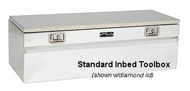 ProTech Inbed Chest-Style Tool Boxes - Buffed Aluminum Lid
