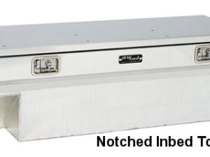 ProTech Notched Inbed Chest-Style Tool Boxes - Buffed Aluminum L