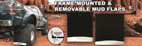 Frame Mounted Bracket - Removable Mud Flaps