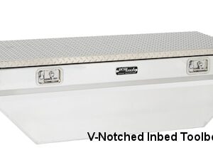 ProTech Inbed Chest-Style V-Notch Tool Boxes - Diamond Plate Lid